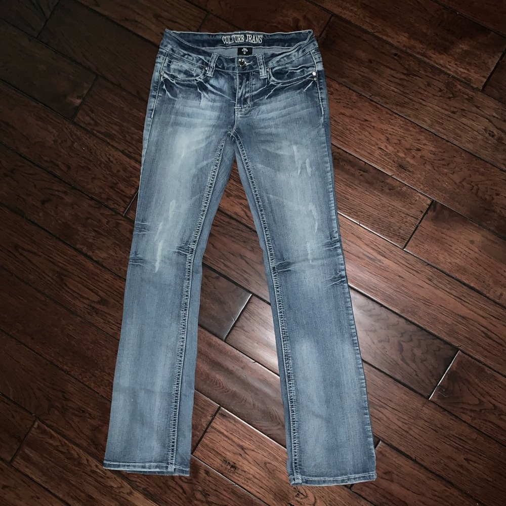 HOLD Culture Rhinestone Crystal Jean 5 Inseam 30.5